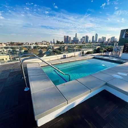 Downtown Los Angeles Skyline Balcony View Modern Penthouse Eksteriør bilde