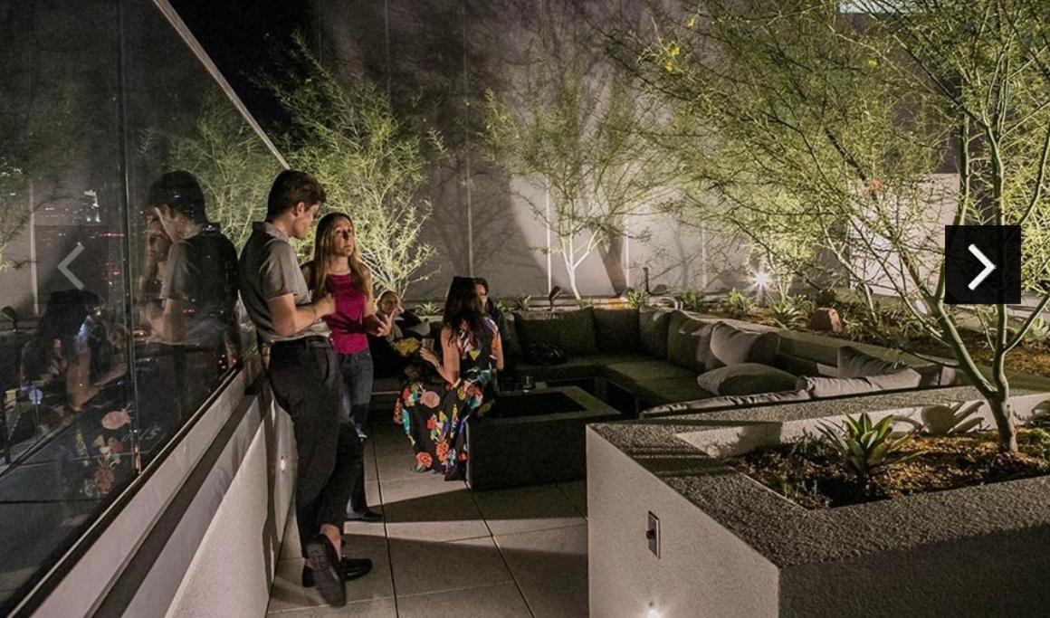 Downtown Los Angeles Skyline Balcony View Modern Penthouse Eksteriør bilde