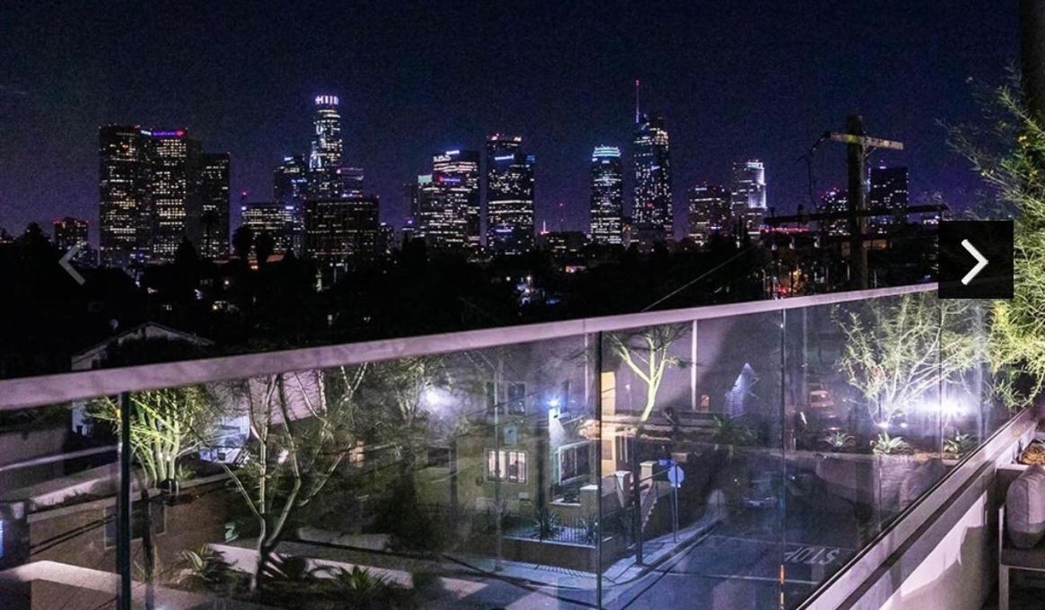 Downtown Los Angeles Skyline Balcony View Modern Penthouse Eksteriør bilde