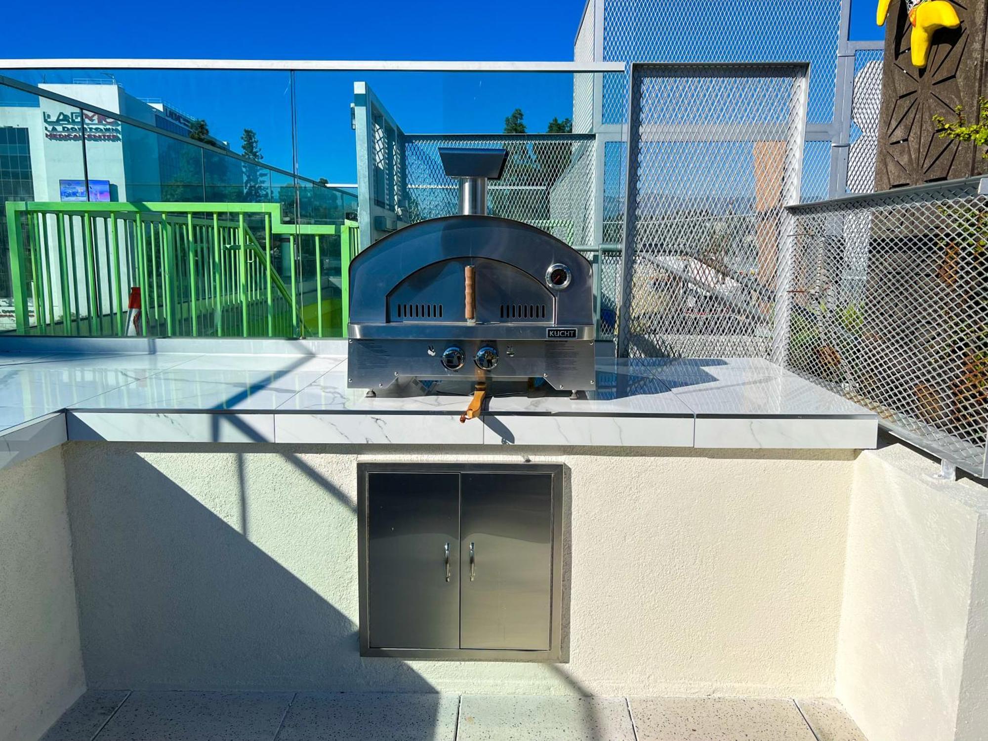 Downtown Los Angeles Skyline Balcony View Modern Penthouse Eksteriør bilde